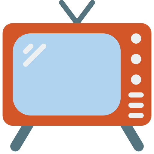 Icono de Smart TV para configuración de streaming y Netflix